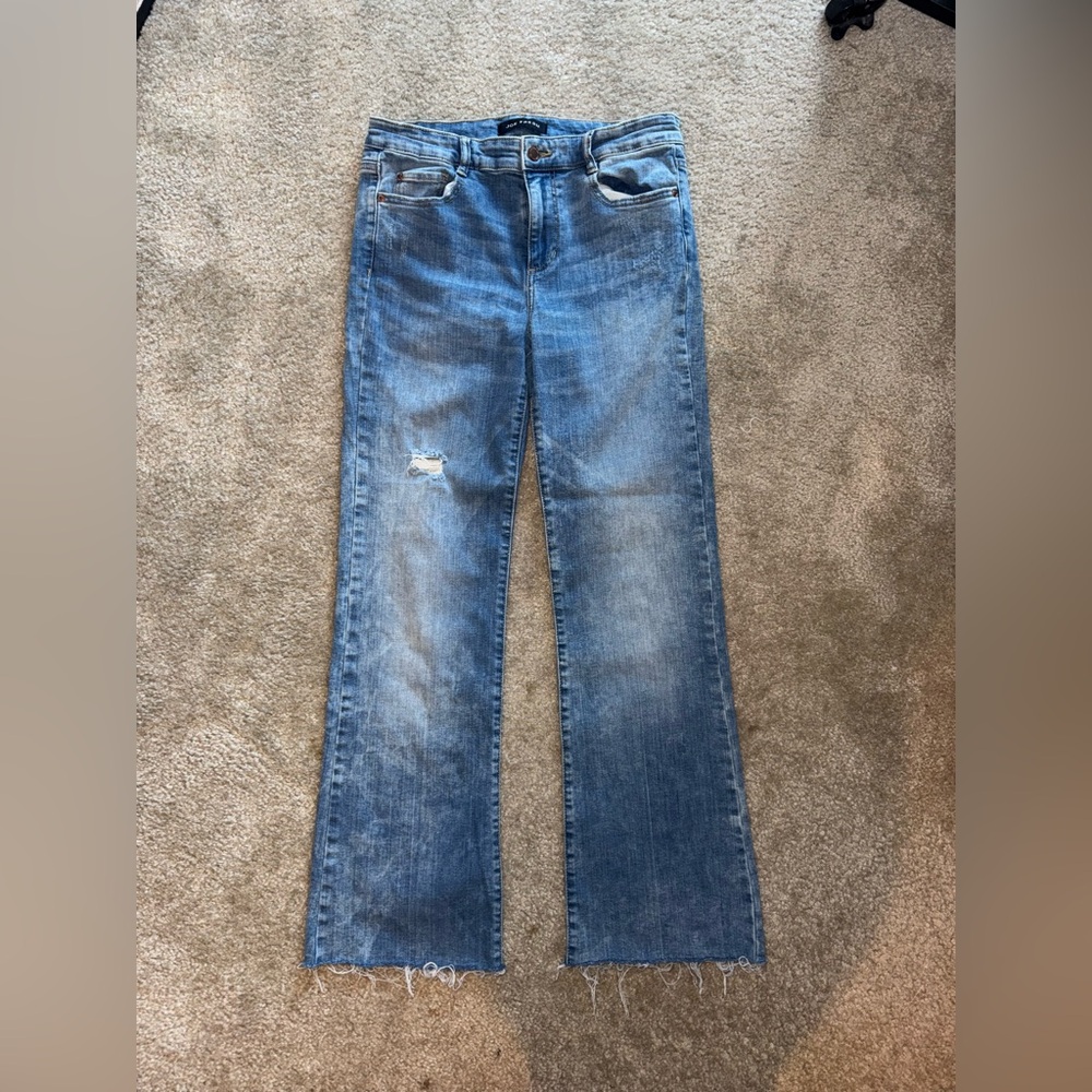 Joe Fresh Distressed Blue Flare Jeans